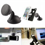 Wholesale Universal Magnetic Quick Snap Windshield and Dashboard Car Mount Holder GreenBox (Black)